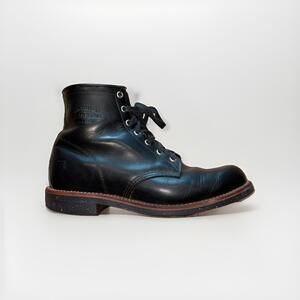 Chippewa 1901M31 Homestead Black Odessa Leather Motorcycle Boots Mens 8.5 D